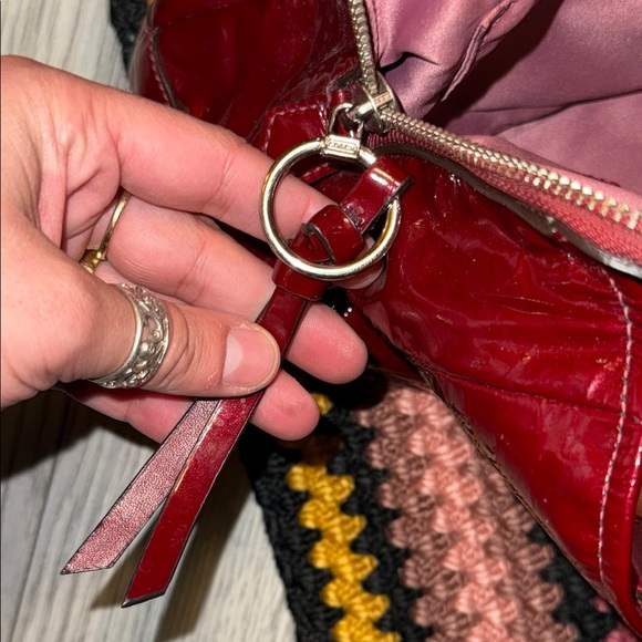 Coach Patent Leather Red Vintage Tote - Picture 9 of 13